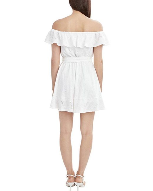 BCBGeneration White Off-Shoulder Dress