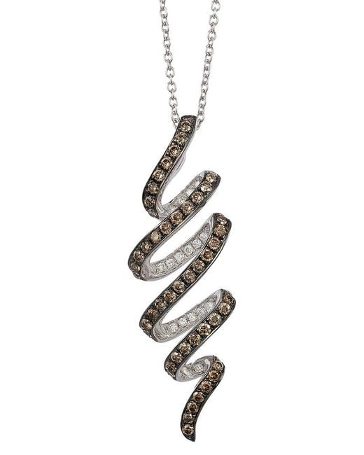 Le Vian White Le Vian Chocolate Diamonds 14k 0.60 Ct. Tw. Diamond Pendant Necklace
