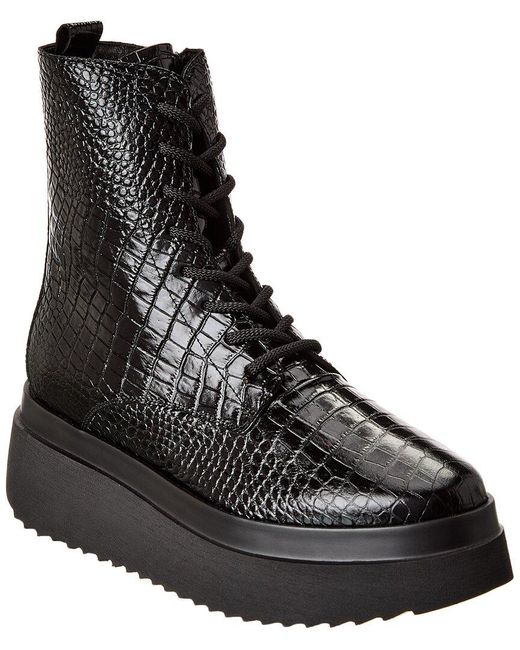 Aquatalia Black Ornella Weatherproof Suede Boot