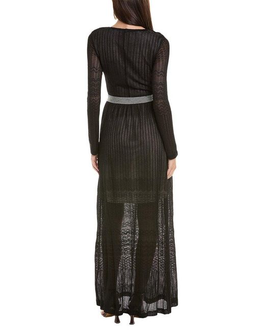 Missoni Black Knit Long Maxi Dress