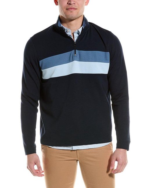 Ted Baker Blue Veller Regular Fit 1/2-zip Sweater for men