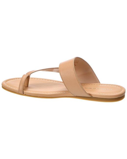 Stuart Weitzman Pink Remy Leather Slide