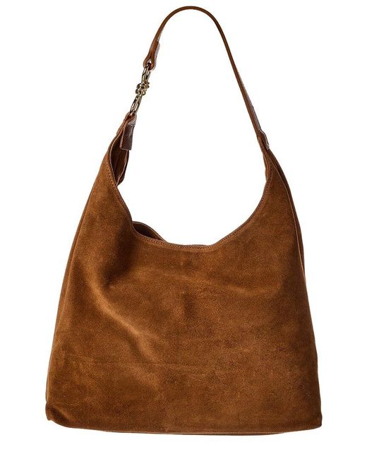 Isabella Rossetti Brown Ophelia27 Suede Tote