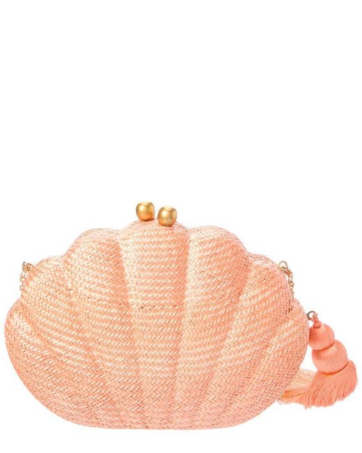 Rafe New York Natural Katie Straw Clutch
