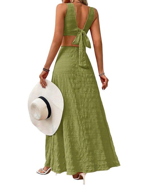 VIBI Green Maxi Dress