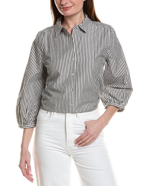 Tommy Bahama Gray Palisade Isles Poplin Shirt