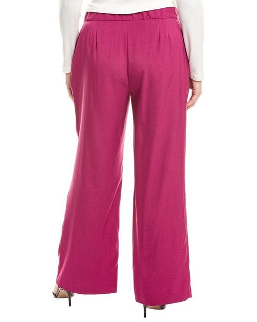 Tahari Pink Plus Pant