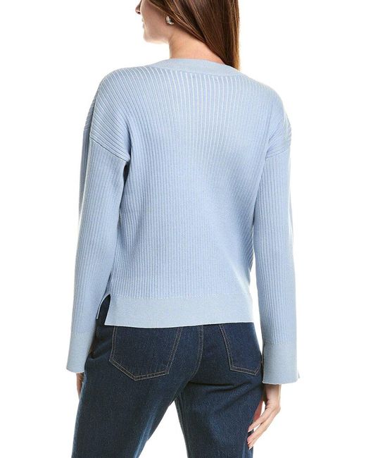 Design History Blue Plaited Sweater