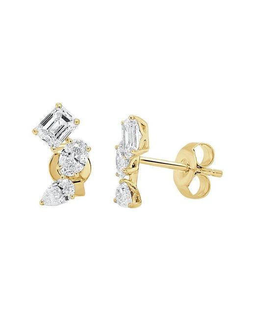 Sabrina Designs Metallic 14K 1.42 Ct. Tw. Diamond Stud Earrings