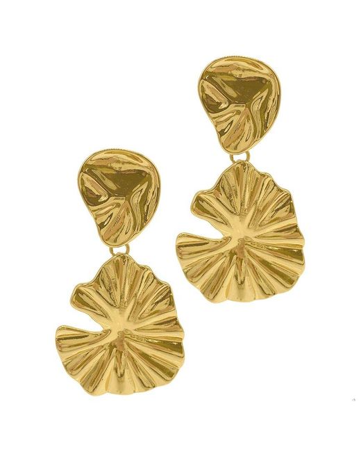 Adornia Metallic 14k Plated Drop Earrings