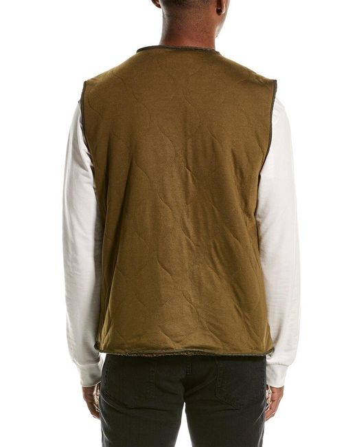 American Stitch Natural Quilted Vest for men