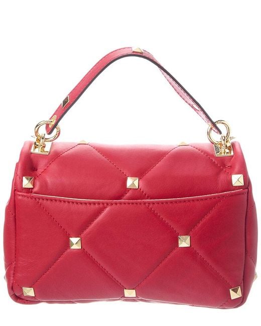 Italian Leather Red Shoulder Bag