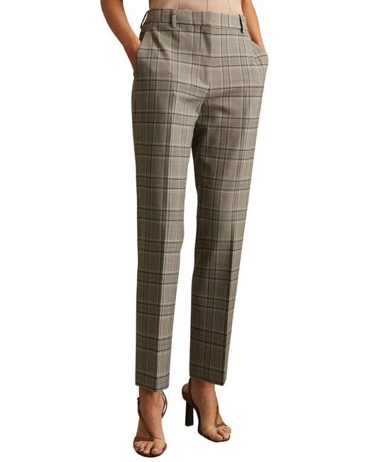 Reiss Multicolor Tamy Check Slim Leg Trouser