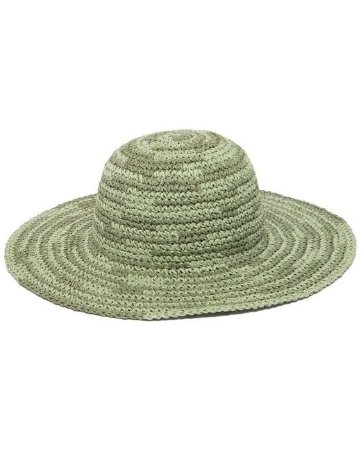 San Diego Hat Green Floppy Straw Hat