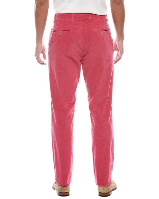 J.McLaughlin Red Oxford Pant for men