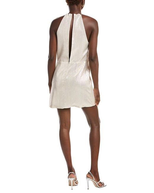 Maje Natural Chain Halter Mini Dress
