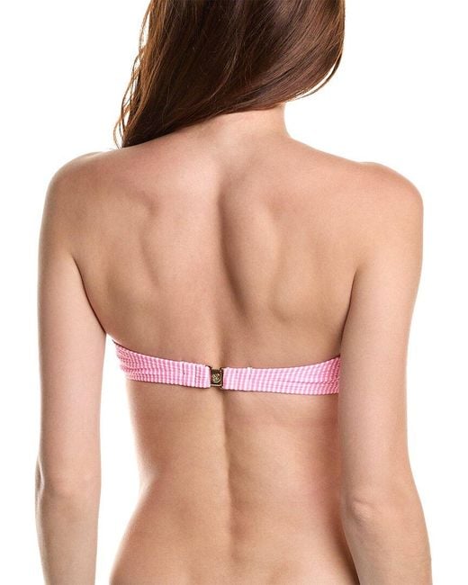 Lilly Pulitzer Pink Agnes Bandeau Bikini Top