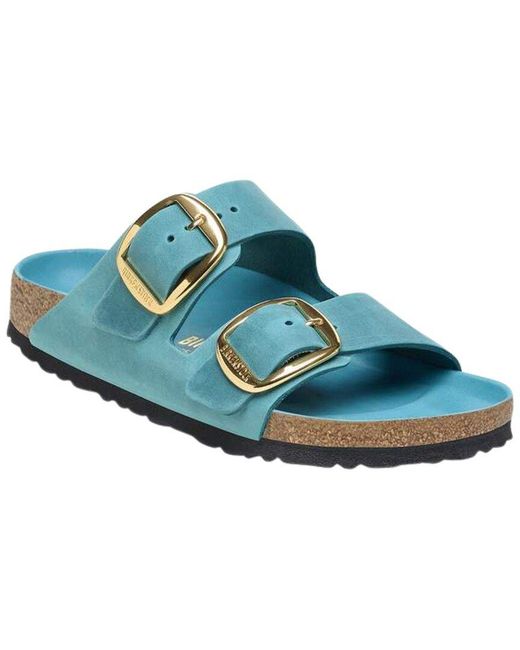 Birkenstock Blue Arizona Big Buckle Leather Sandal