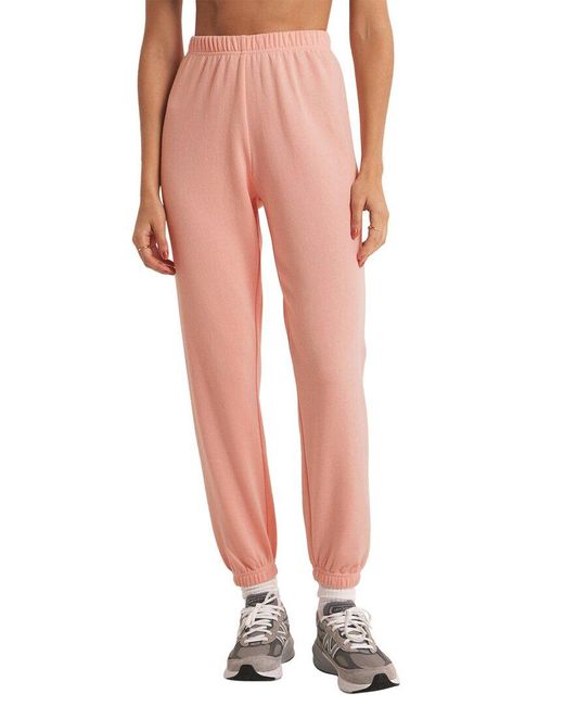 Z Supply Pink Classic Gym Jogger