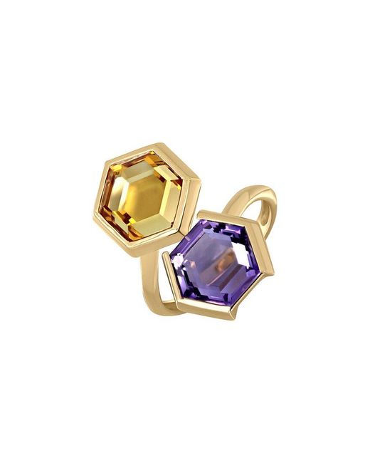 Bony Levy White 14K Color 14K 7.94 Ct. Tw. 4 Amethyst Ring