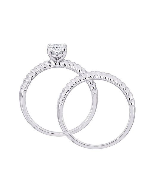 Created Forever White 14K 0.70 Ct. Tw. Lab-Grown Diamond Bridal Ring Set