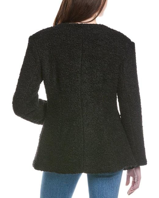Line & Dot Black Angie Wool-Blend Jacket