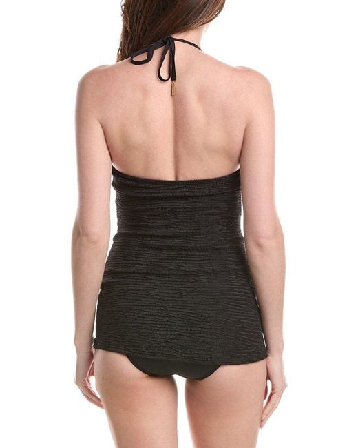 Vince Camuto Black One-Piece Swim Dress