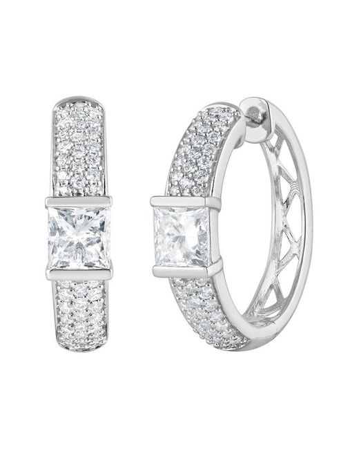 Lab Grown Diamonds White 14K 1.00 Ct. Tw. Lab-Grown Diamond Hoop Earring