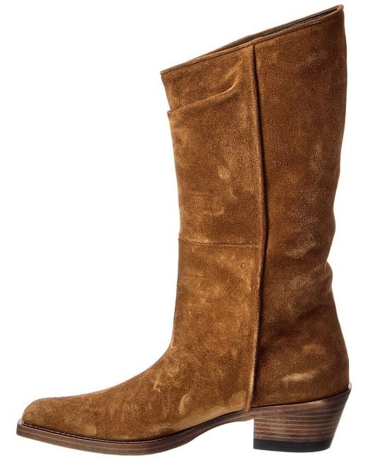 Khaite Brown Clive Suede Boot