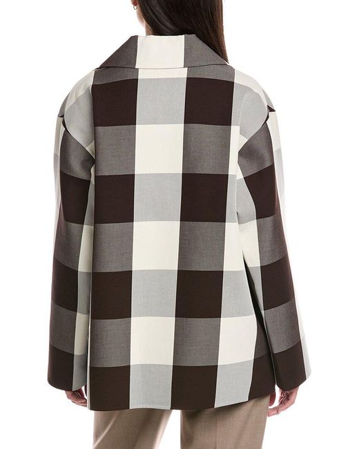 Lafayette 148 New York Brown Oversized Swing Coat