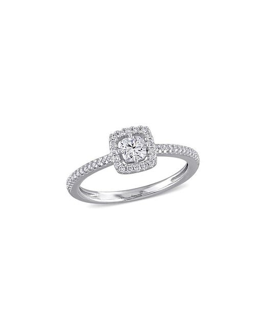 Rina Limor White 14k 0.48 Ct. Tw. Diamond Floating Halo Ring