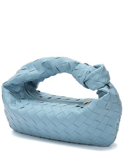Tiffany & Fred Paris Blue Woven Knot Leather Satchel