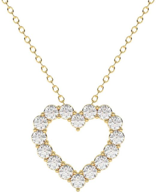 Diamond Select Cuts Metallic 14K 2.00 Ct. Tw. Diamond Pendant Necklace