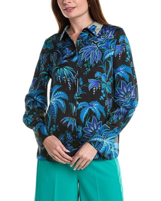 Kobi Halperin Blue Khloe Blouse
