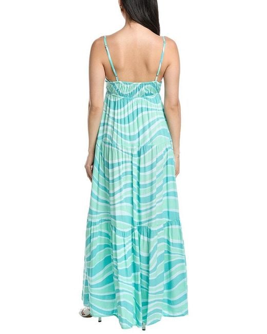 Tiare Hawaii Blue Waikiki Maxi Dress