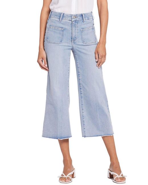 NYDJ Blue Patchie Divine Capri Jean