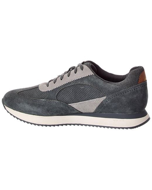 Johnston & Murphy Gray Chase Suede Sneaker for men
