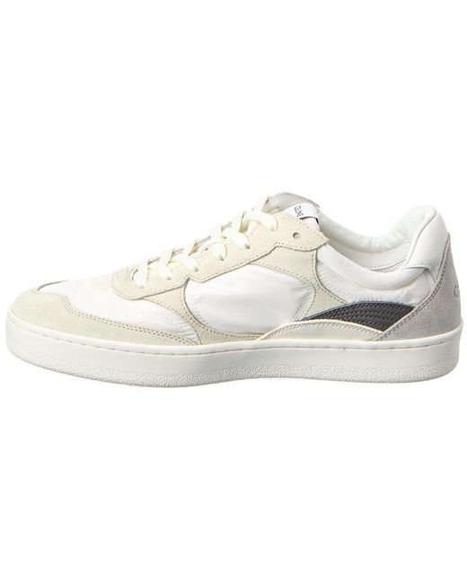 Céline White Ct-12 Leather & Suede Sneaker