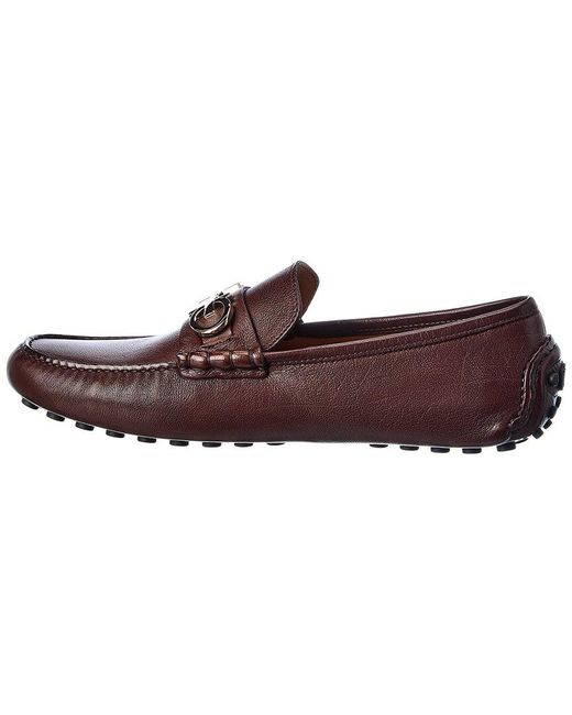 Ferragamo Brown Grazioso Leather Loafer for men