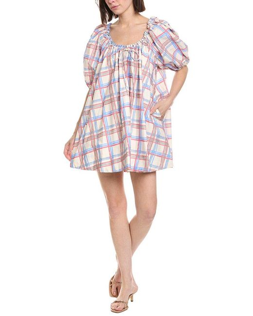 JACQUIE THE LABEL Blue Emma Mini Dress