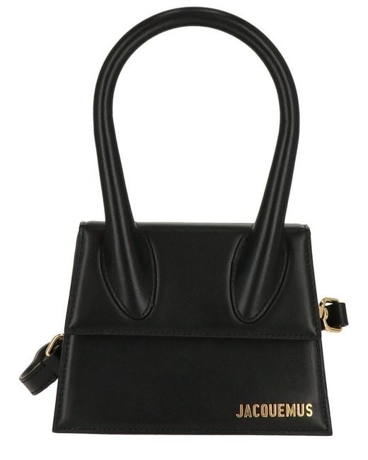 Jacquemus Black Le Chiquito Moyen Leather Hand Bag