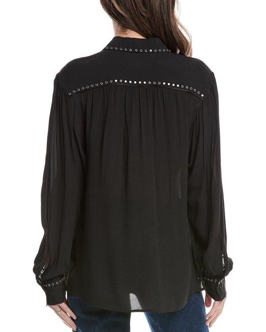 Rag & Bone Black Emmy Top