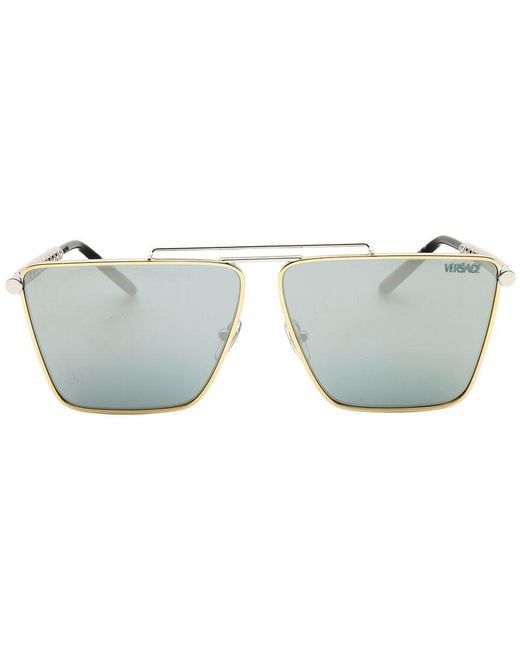 Versace Metallic 64Mm Sunglasses