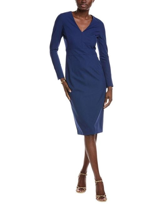 Boss Blue Dakeria Sheath Dress