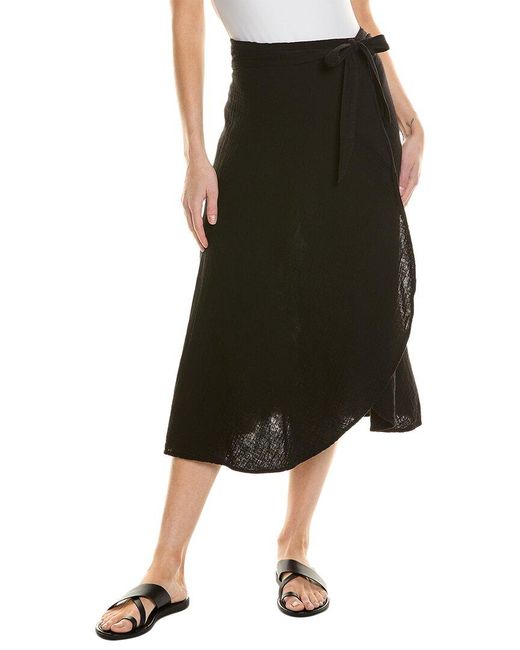 9seed Black Wrap Skirt