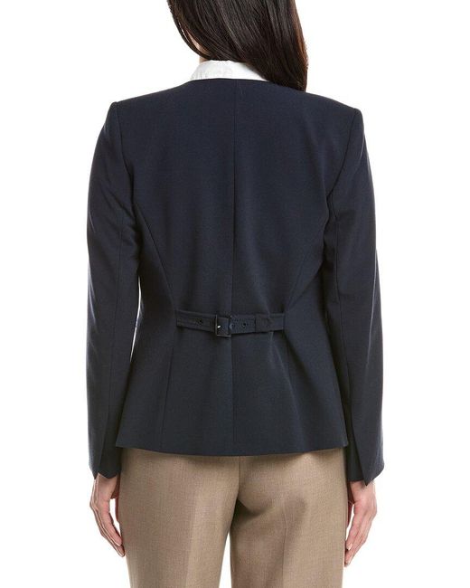 Tahari Blue Blazer Jacket
