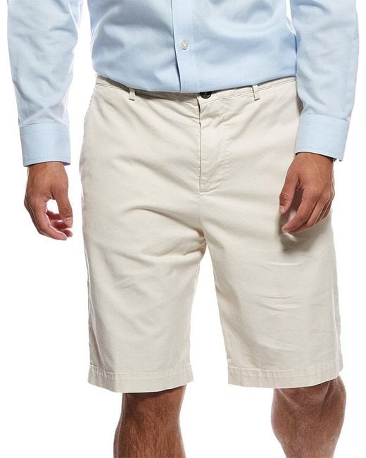 Brunello Cucinelli White Chino Short for men