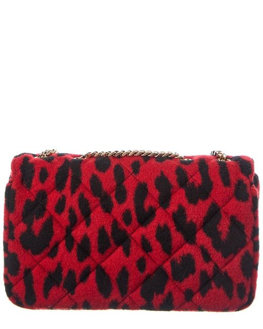 Versace Red Medusa Quilted Shoulder Bag