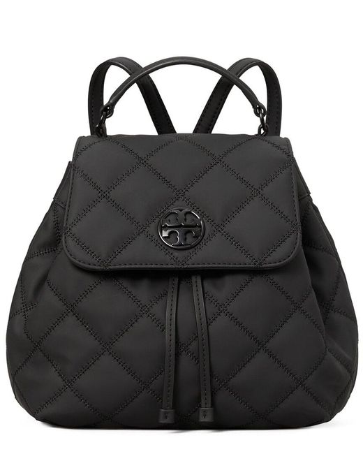 Tory Burch Willa Backpack in Black | Lyst display picture 1
