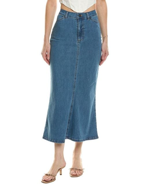 Bardot Blue Larence Denim Maxi Skirt